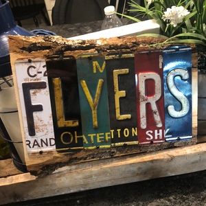 License plate sign, new